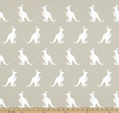 Twill-Kangaroo Gunmetal Tan/White