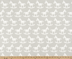 Twill-Rocking Horse French Gray/White