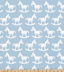 Twill-Rocking Horse Weathered Blue/White