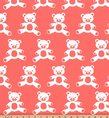 Twill-Teddy Coral/White
