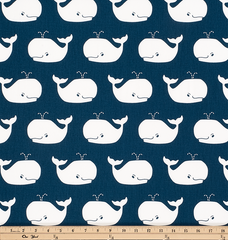 Twill-Whale Tales Premier Navy/White
