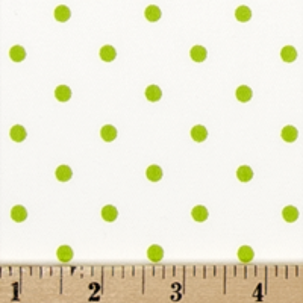 Twill-Mini Dot Chartreuse/White